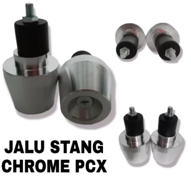 Jalu bandul stang universal model pcx warna chrome harga sepasang Motor