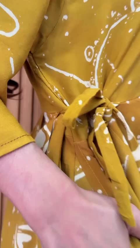 DASTER CIBI WANITA JUMBO LENGAN 3/4 BUSUI LD 120 Muat BB Maks 80Kg Dress Kancing