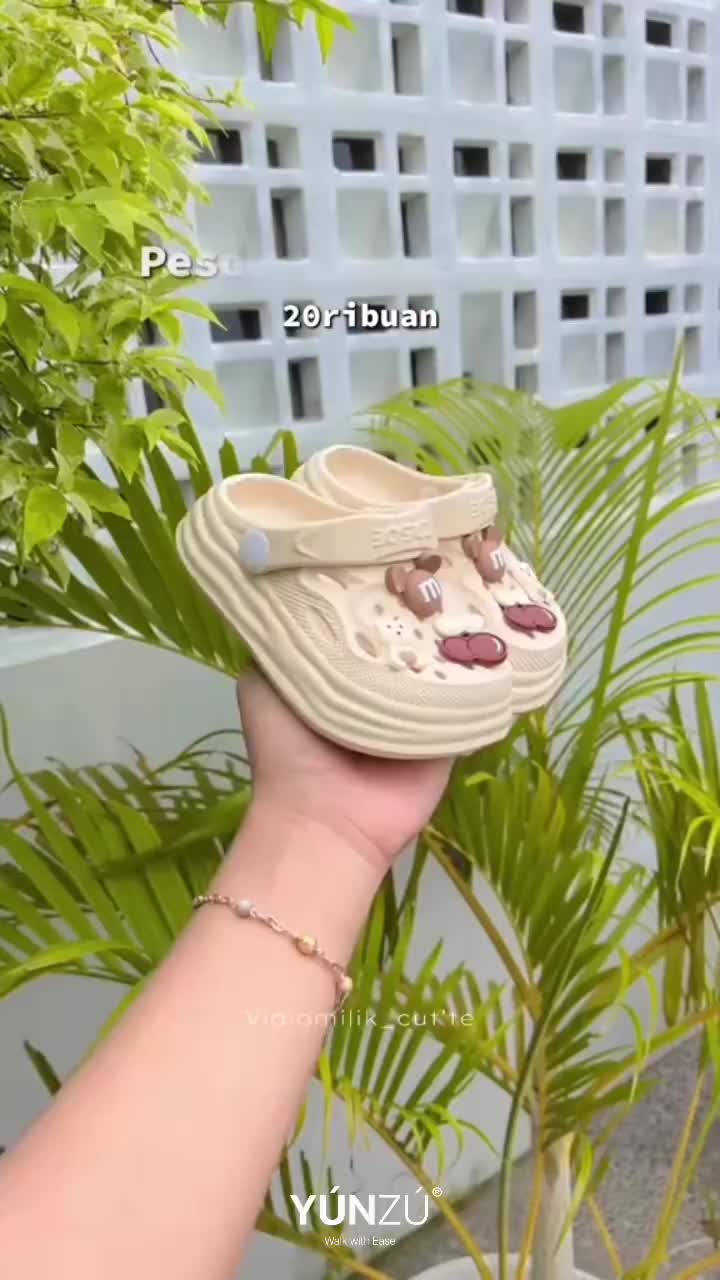 Baby & Boss - Sandal Baim Gradasi Anak Perempuan My Cute Bear Viral Kekinian Anti Slip Size 20-25