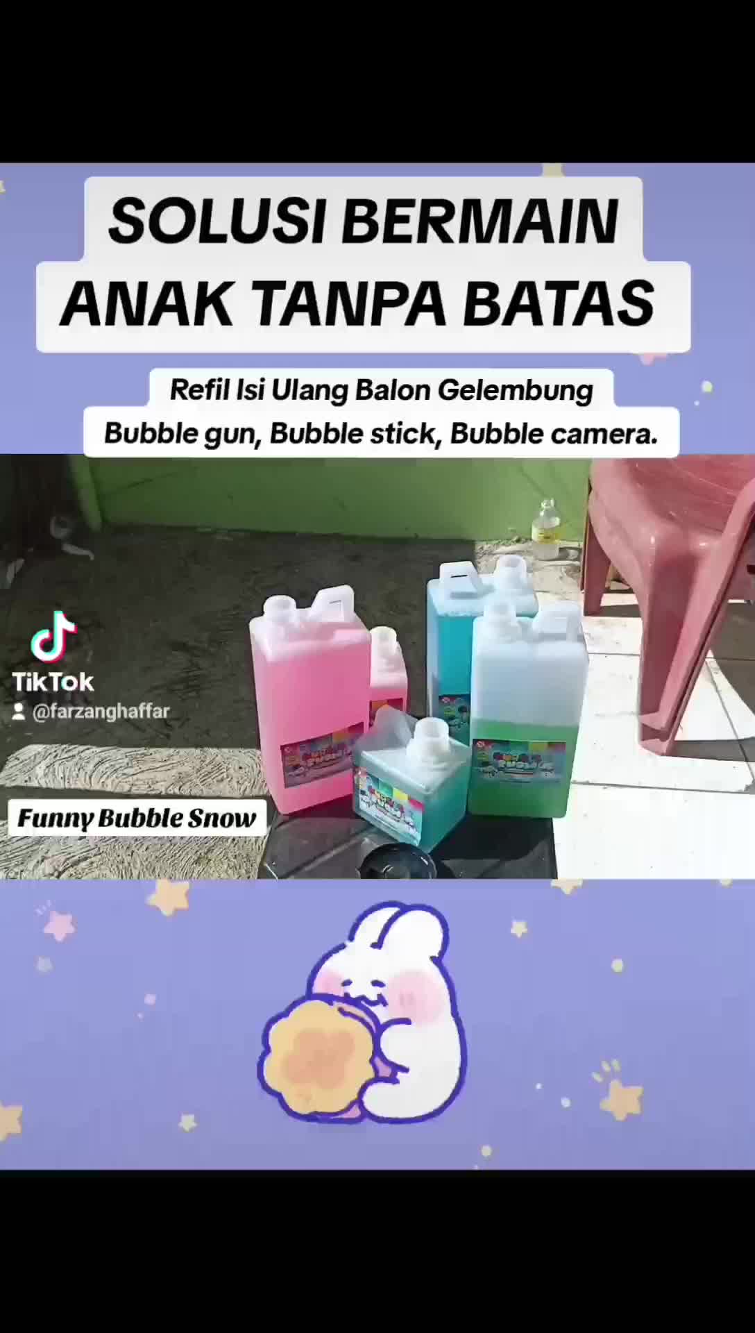 bubble gum gelembung 1000 ml isi ulang balon sabun udara mainan anak toys
