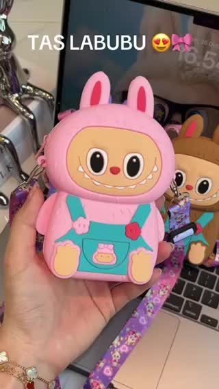￼TAS SELEMPANG LABUBU ANAK-ANAK / LABUBU MONSTERS BAG / TAS LABUBU ANAK