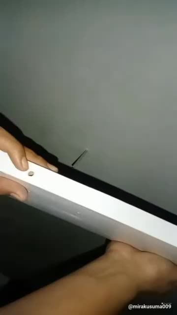 RAK AMBALAN DINDING SUDUT 2 SUSUN Penyimpanan Putih