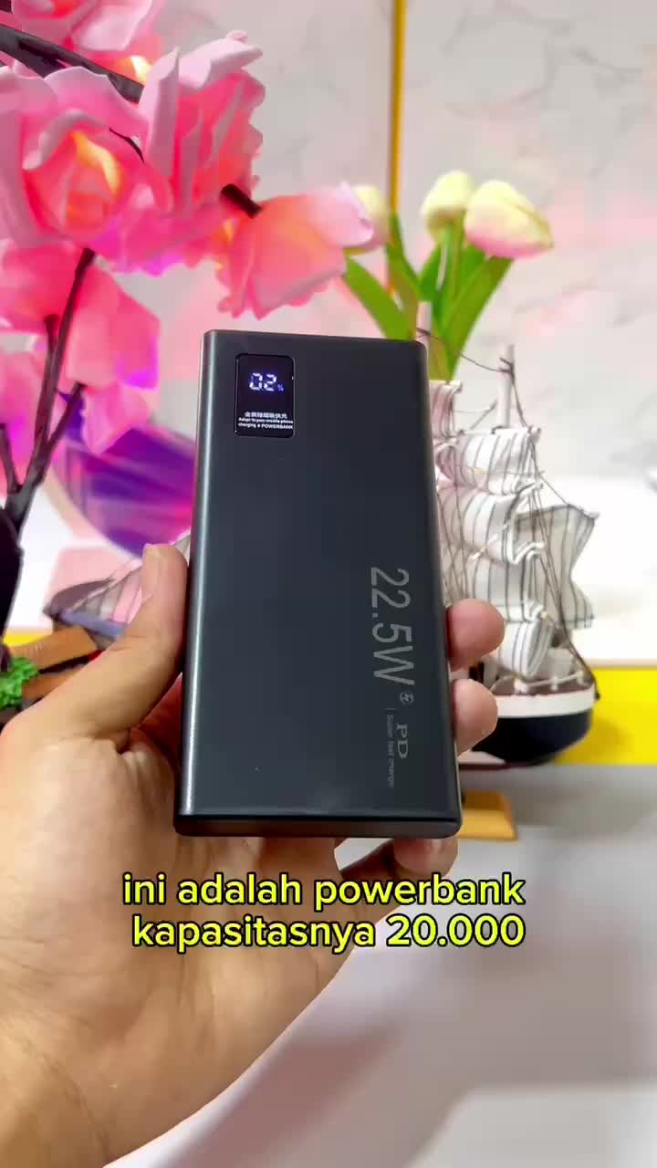 LIANGWE LENTIVEN PowerBank 20000 Mah Mini Fast Charging Dual Input Port Type C Micro BH7