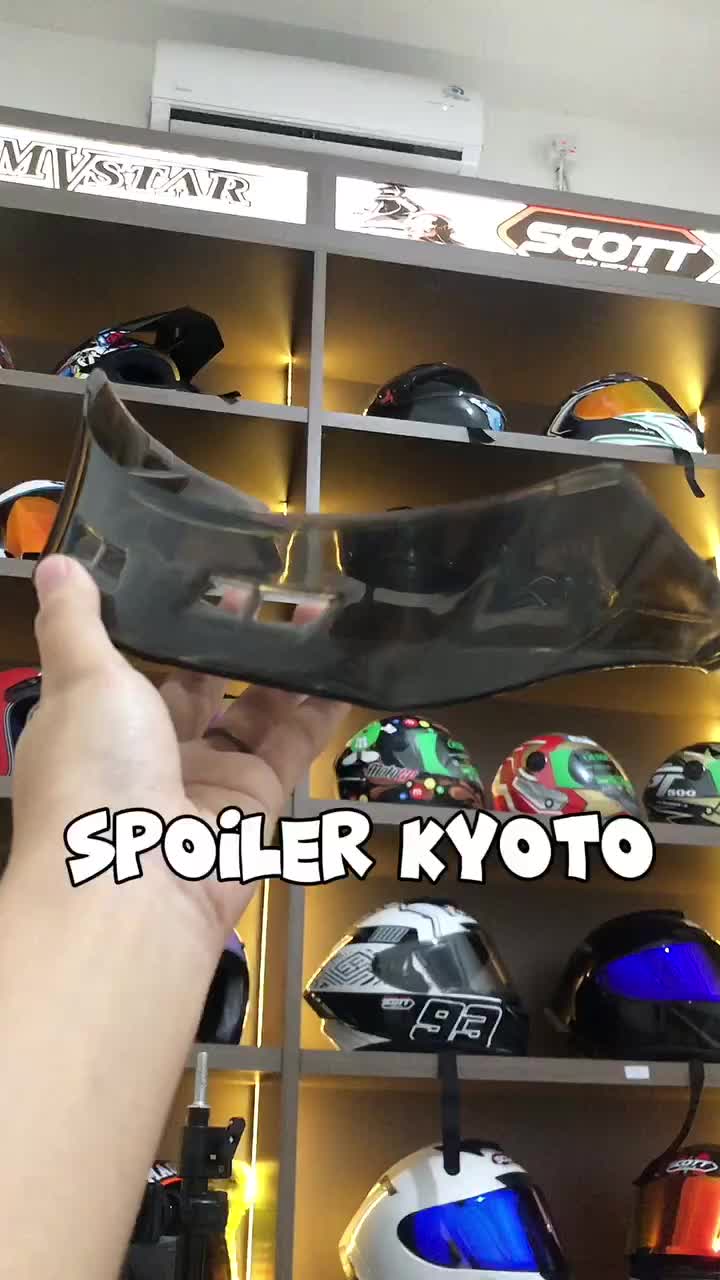 ( FREE 3M) Paket Ganteng Spoiler Helm 3D Model KYT KYOTO Terbaru PNP SEMUA UKURAN