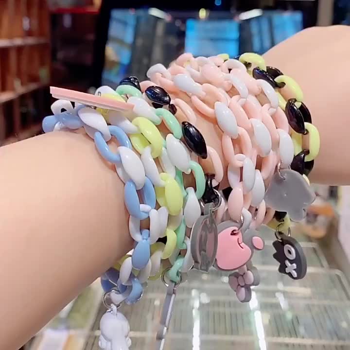 HG015 Gelang Rantai Unik Modis Sanrio Cinnamon Roll Lucu Imut Anak Dewasa Costume Fashion