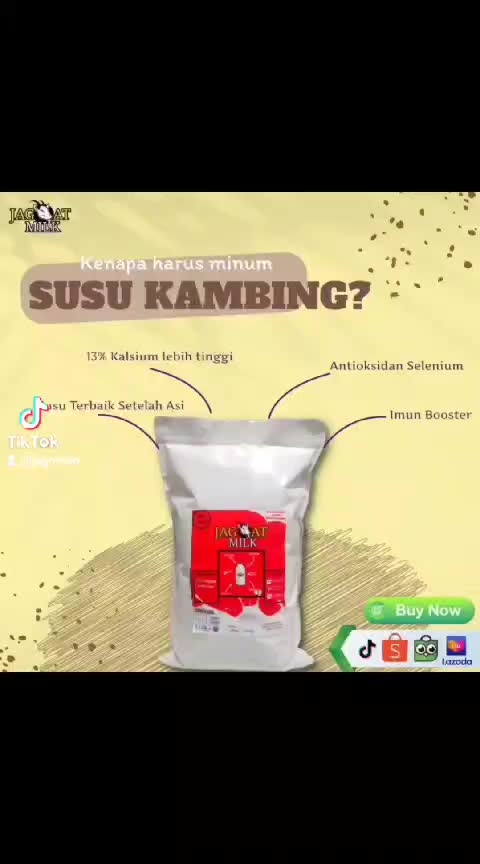 Susu kambing etawa bubuk 1kg kemasan almunium foil