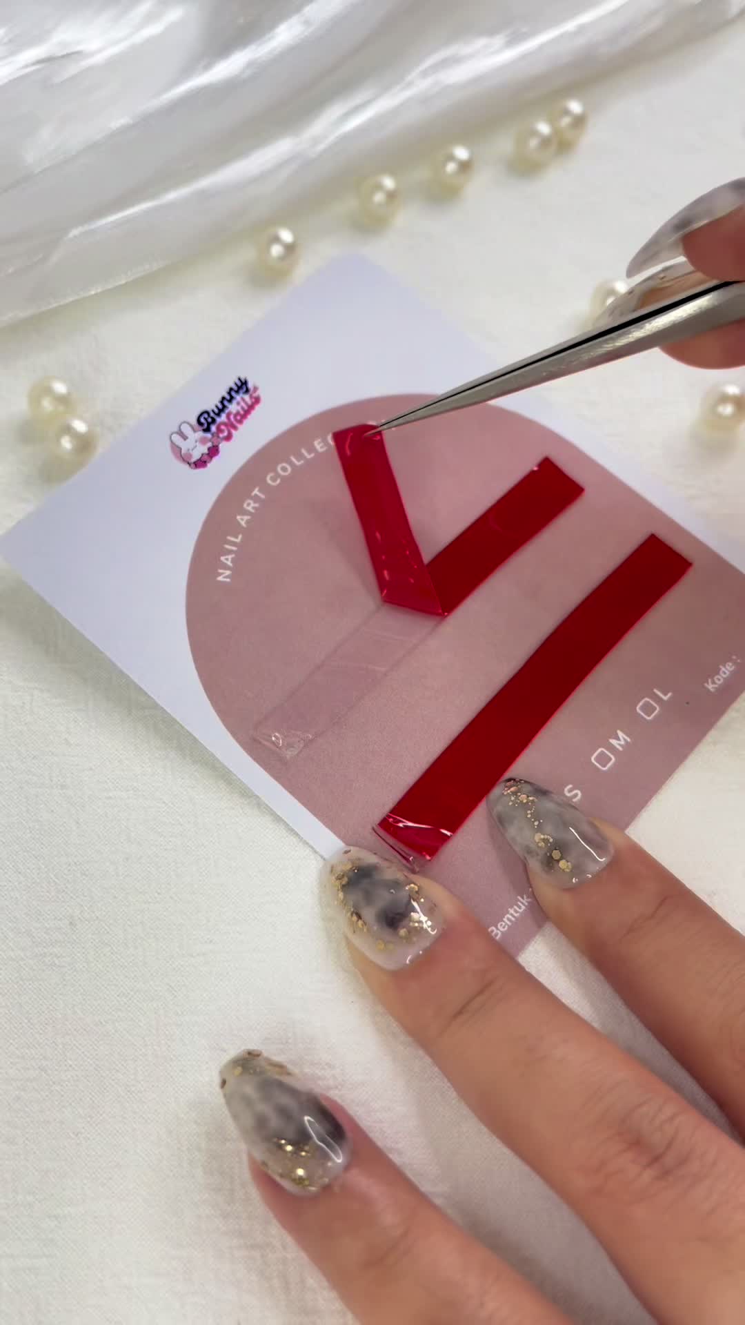 CF 16  ELEGANT NAILS NEW Bunnynailid Press On Nails Art Kuku I Press On Nails Art Kuku Nailart