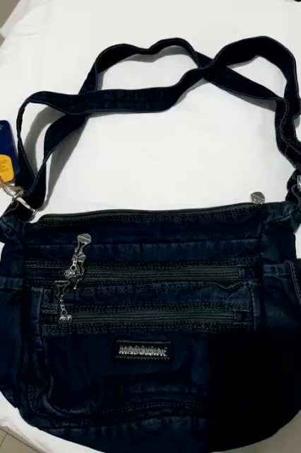 Madeleine - Tas Selempang Jeans Wanita Madeleine 637 Slingbag bahan Denim