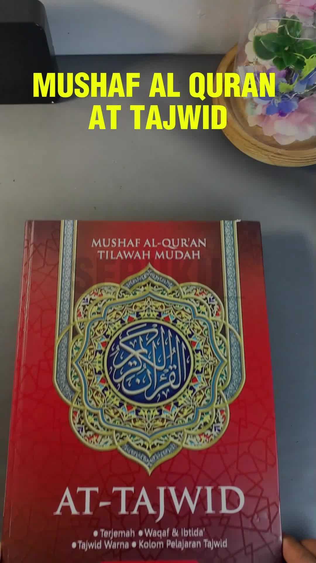 Al Quran At Tajwid Dilengkapi Tanda Mulai Henti, Pelajaran Tajwid & Terjemah A4 Besar alquran tajwid