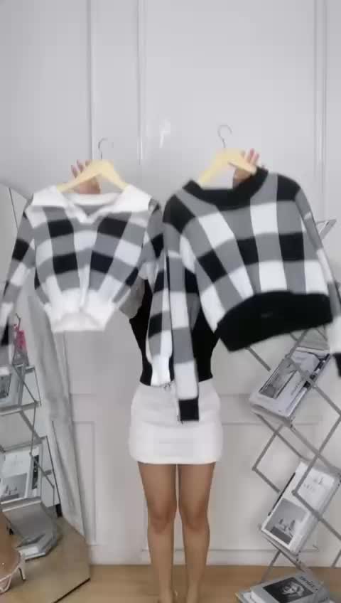 AJW [TP RH] Atasan O-Neck Crop Top Lengan Panjang | Rajut Crop Lengan Panjang Premium