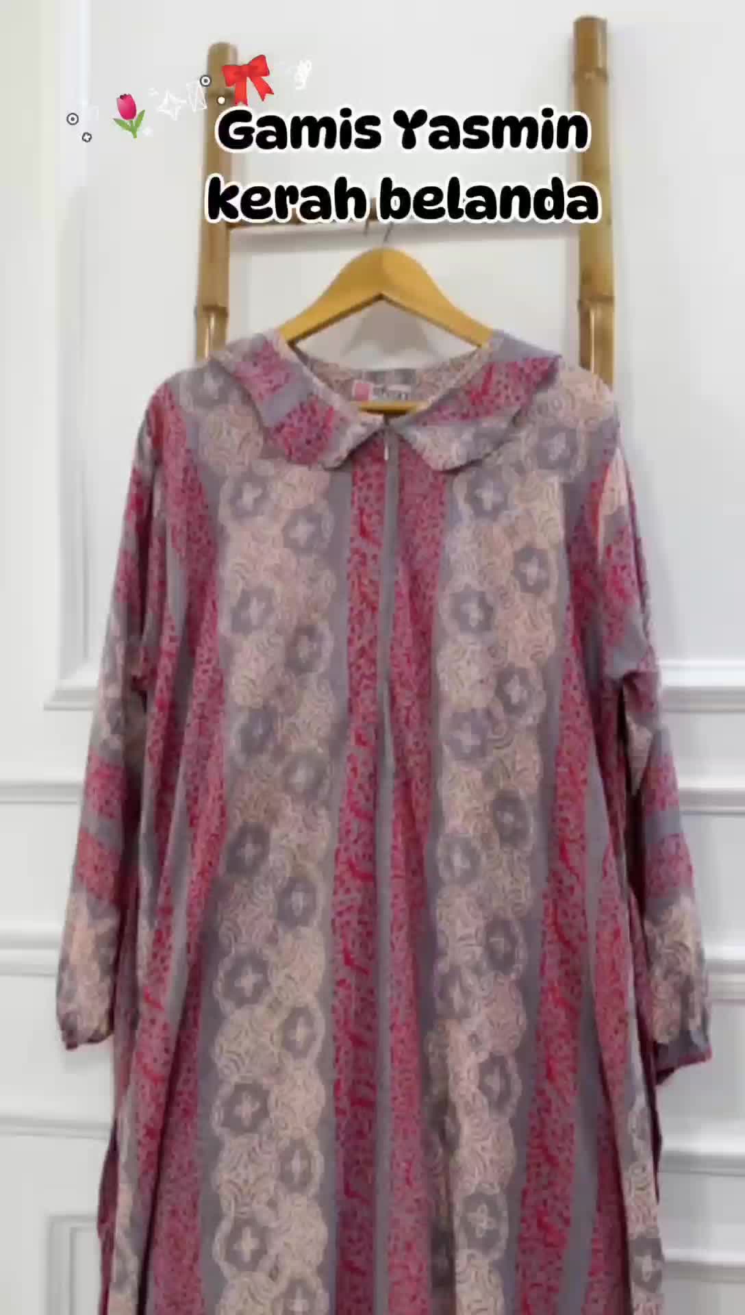 Gamis noni model kerah belanda bahan rayon premium