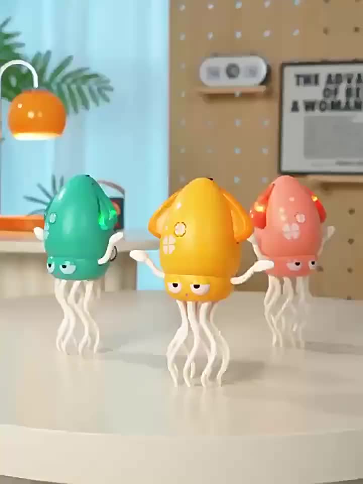 Magic Dancing Octopus akan menari delapan cakar ikan listrik lucu decompression bercahaya mainan anak