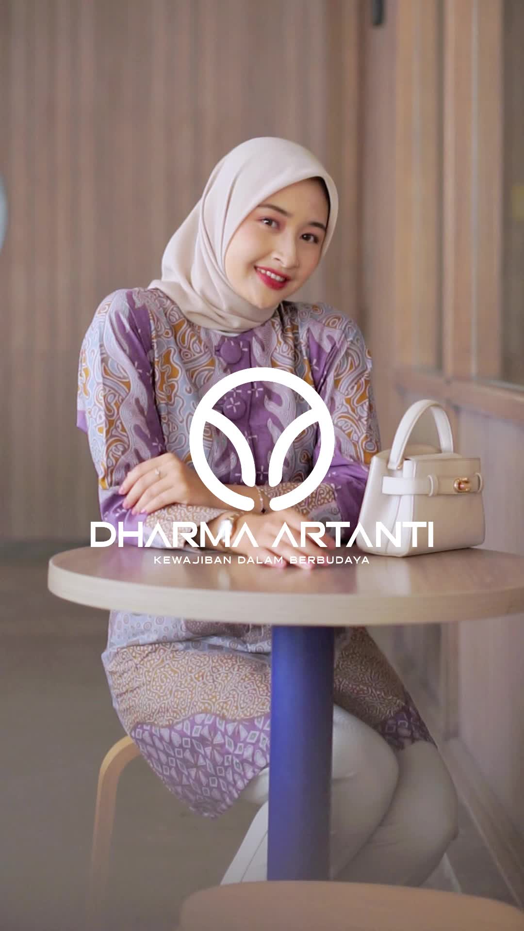 DHARMA ARTANTI | Tunik Batik Motif Semanggi Ungu Lapis Trikot/Furing Full Body Lengan Panjang Busui Friendly/Wudhu Friendly | Batik Kantor | Batik Premium | Atasan tunik batik jumputan