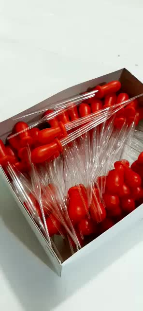 PIPET TETES DOT PENDEK MERAH PREMIUM ISI 10 PCS