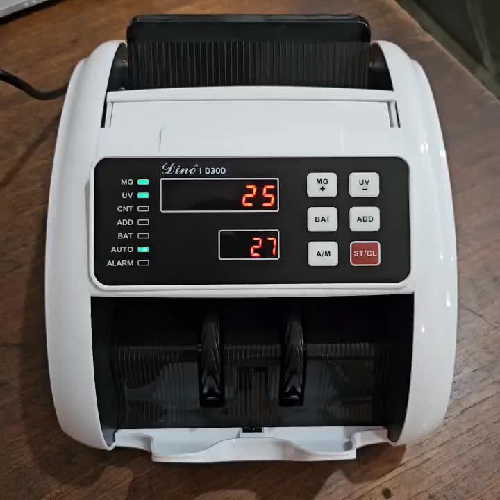 Mesin Hitung Uang Cek Keaslian Uang Dino D30D (UV, MG, Add, Batch)