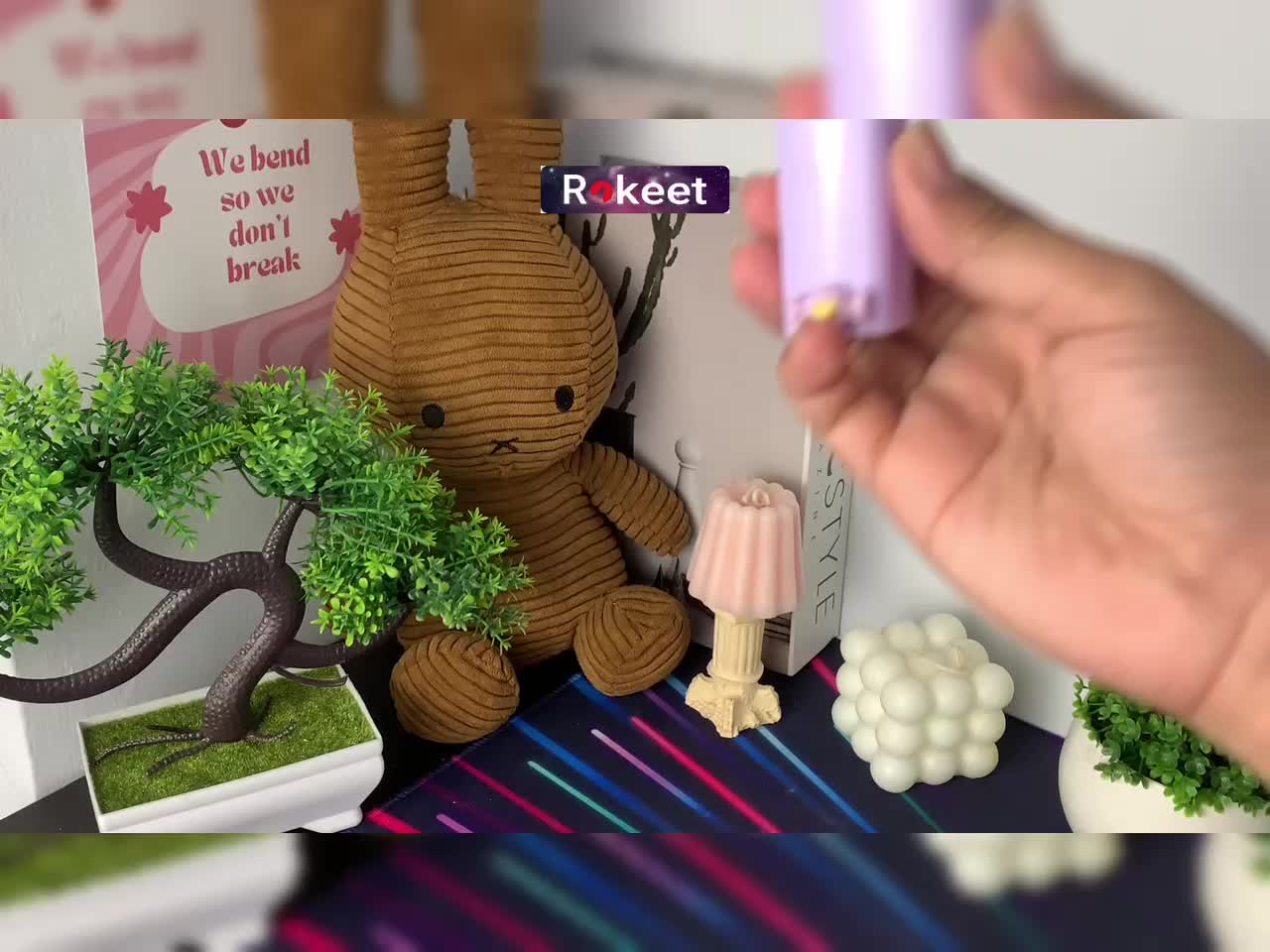 Rokeet Botol Parfum Mini Travel Size 10ml Motif Kartun dengan Bentuk yang Lucu Serbaguna dan Praktis plastik spray