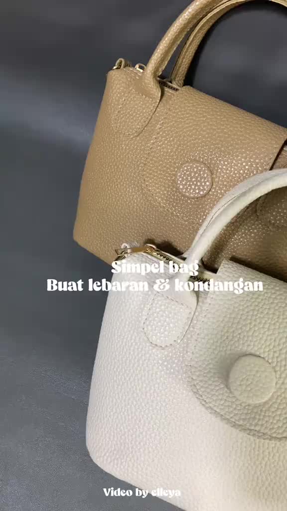 Tas Selempang Wanita Kulit Hitam - Fashion Handbag Sling Bag Cewek - Slingbag