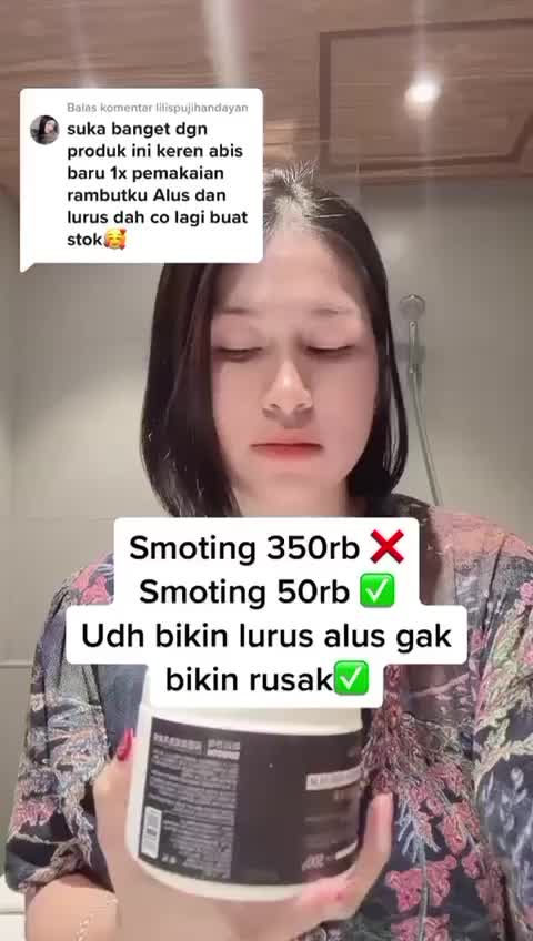 PINKSMOTH KERATIN/PELURUS TANPA CATOK MASKER PELURUS RAMBUT 500 GRAM