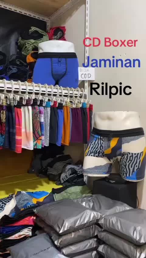 [1Lusin]BELI 1 GRATIS 1 CELANA DALAM BOXER PRIA/CD BOXER COWOK  Katun Spandex Motif Lembut Dewasa