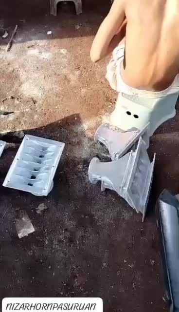 horn corong twiter harmonika sirip ukuran 15x27 drat baut