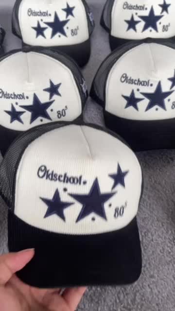 Topi Jaring Trucker Corduroy Oldstar Beoken White Thisplan