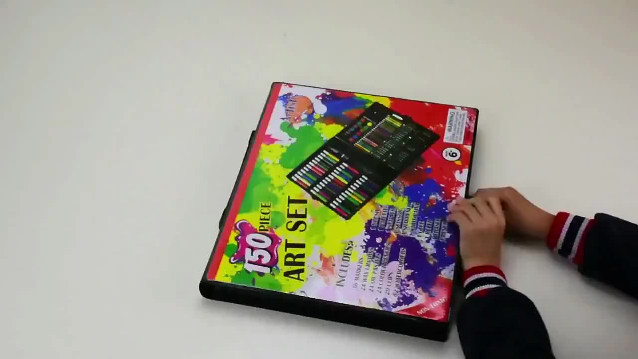 SHENAR CRAYON ANAK ART SET 150 PENSIL WARNA COLOURING SET Alat Tulis Mewarnai dan Menggambar Anak Set Lengkap - Crayon Set Stationery