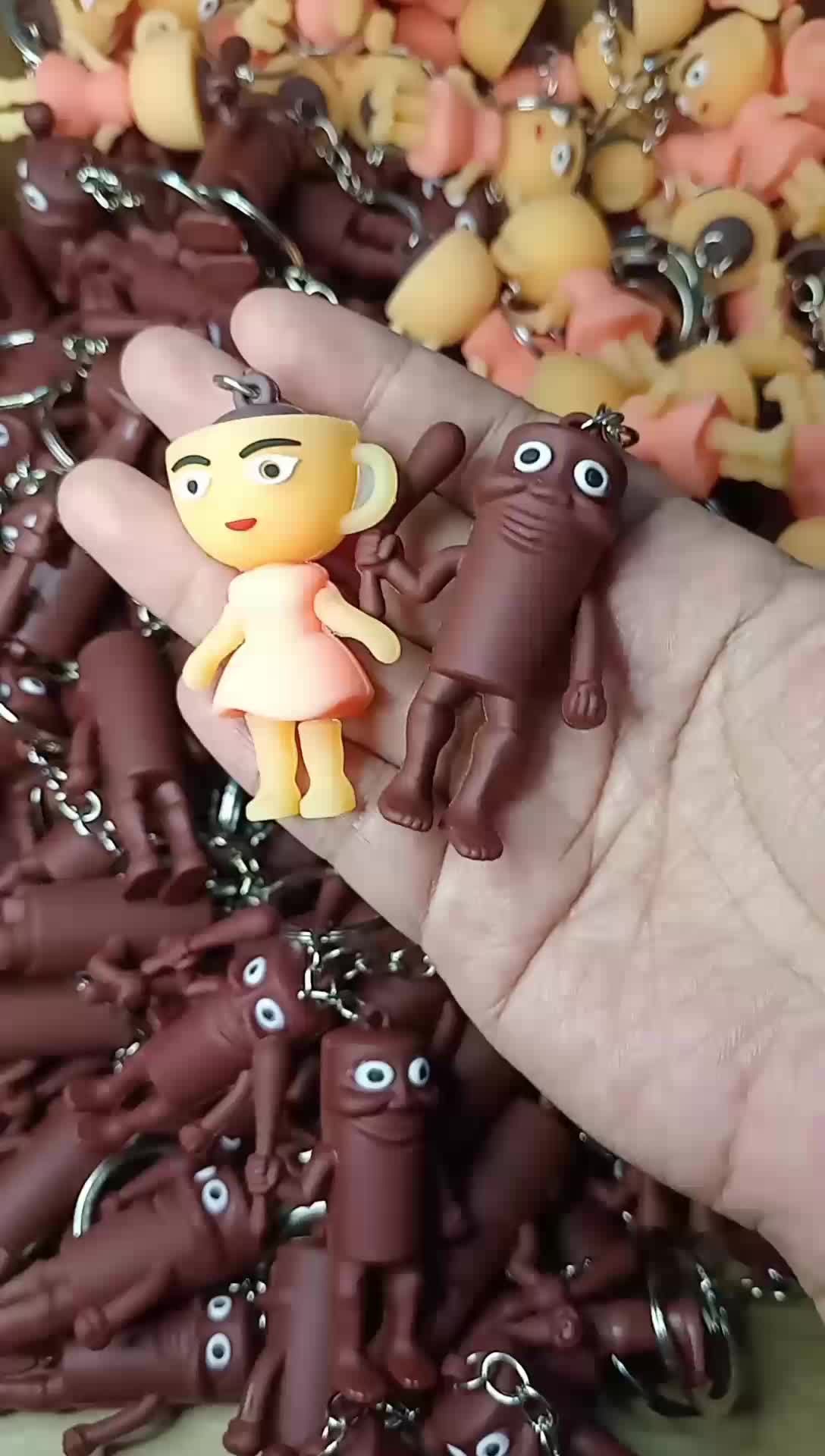 2 PCS gantungan kunci Anomali Tung Tung sahur dan Ballerina Capucina
