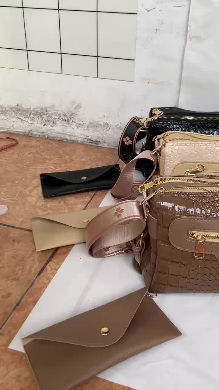 Suhamoon - Alice Bag Tas Selempang Bahu 2 Ruang Simpel Elegan Bahan Kulit Premium