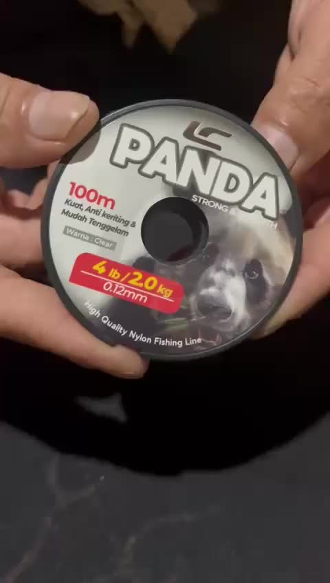 senar pancing panda 100 meter  0,06 sd 0,28 warna bening lentur dan ulet harga murah