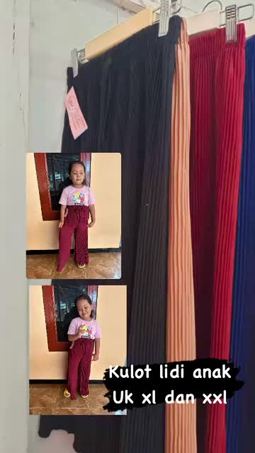 A1-PAKET 5PCS CELANA KULOT PLISKET ANAK //PEREMPUAN USIA 5th-12th