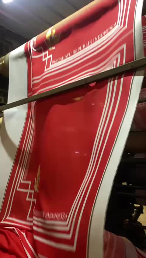 kerudung motif merah putih hijab kemerdekaan agustusan