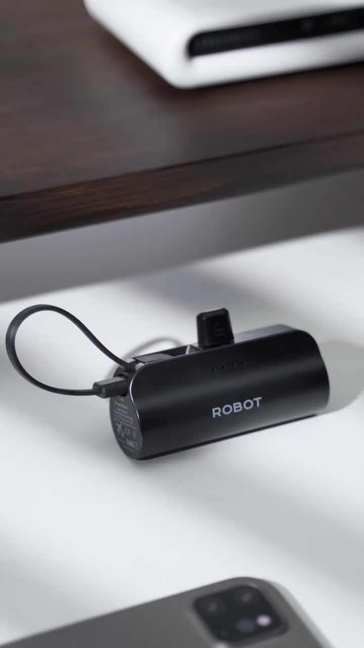 NEW Robot Mini Powerbank 4500mAH RP-051L /RP-051C Port Type-C Lightning Travel Size Garansi 1 Tahun