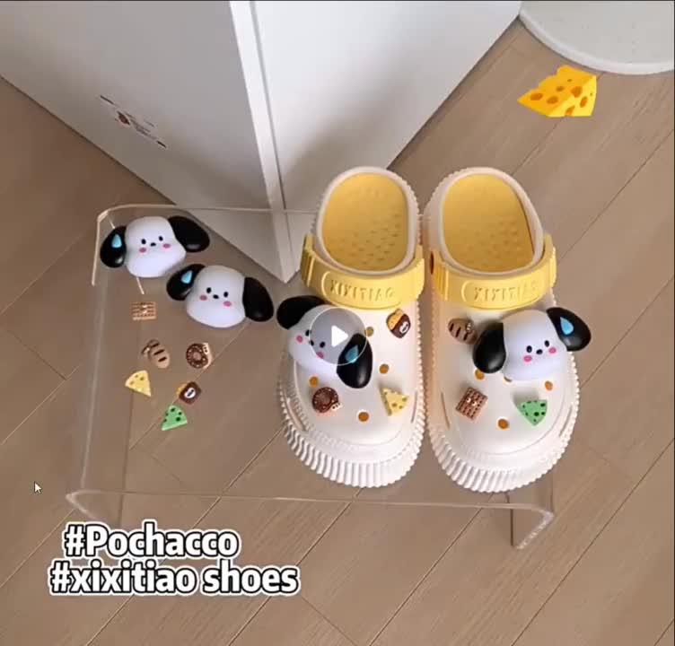 Socany Sandal Kodok Wanita Dewasa Sandal Anak Perempuan FUJI Baim Sandal Anak Laki Laki Sandal Anjing Kartun EVA Size 24-41
