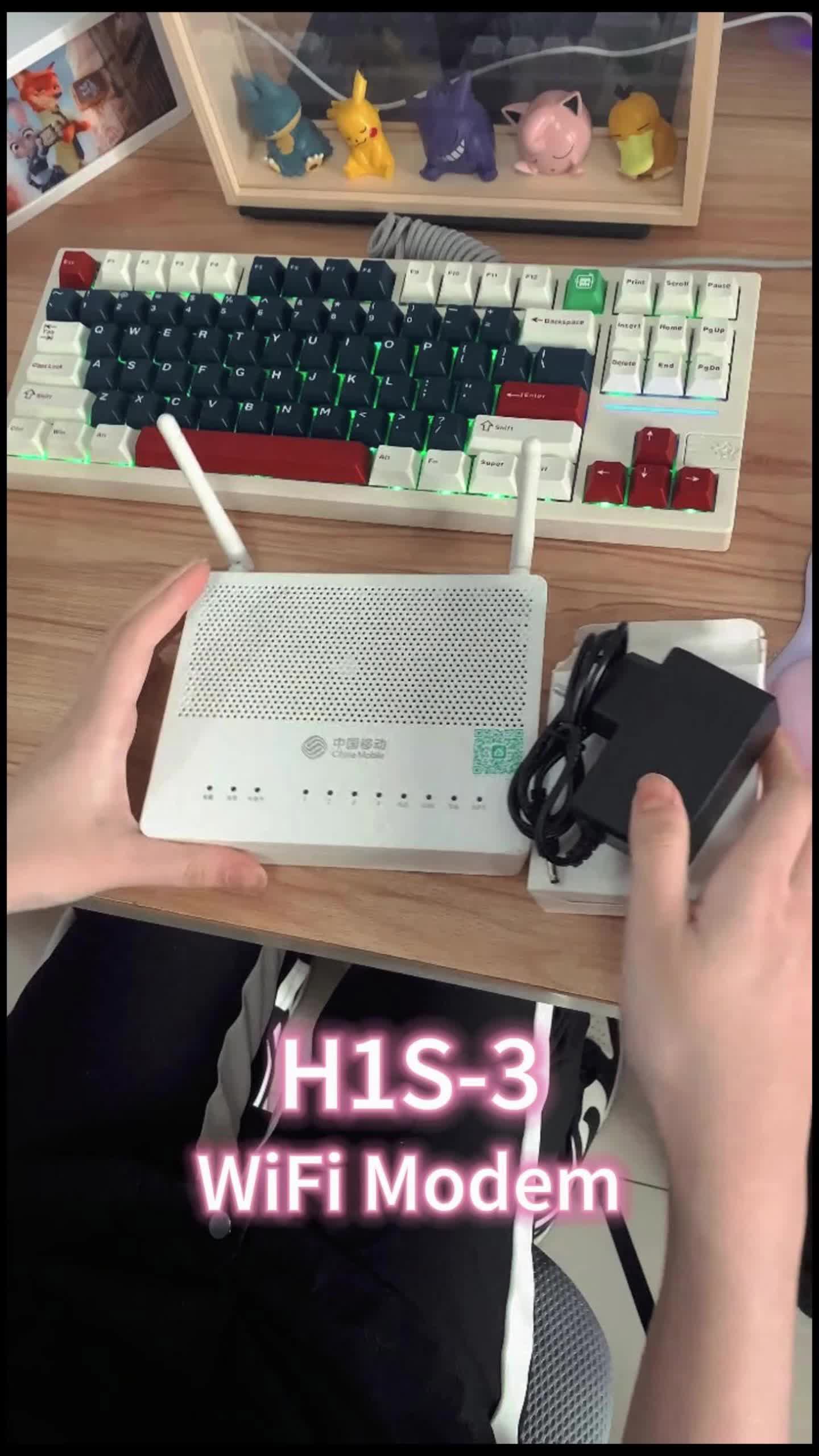 Modem WiFi H1S-3 XPON EPON GPON ONU OLT – Router Stabil & Cepat 1GE 3FE wifi  untuk  di  rumah modem  wifi wifi  repeater