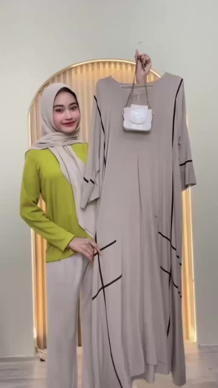 Kairo Abaya Jumbo LD 130 Rayon Premium Resleting Depan Simple Elegan Kondangan Pengajian Arisan