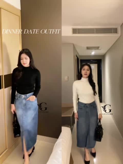 Gystore - Yerin  Knitwear Top Turtleneck Knit Premium Long Sleeve - Atasan Inner Wanita Korean Style Casual - Manset Hijab Wanita