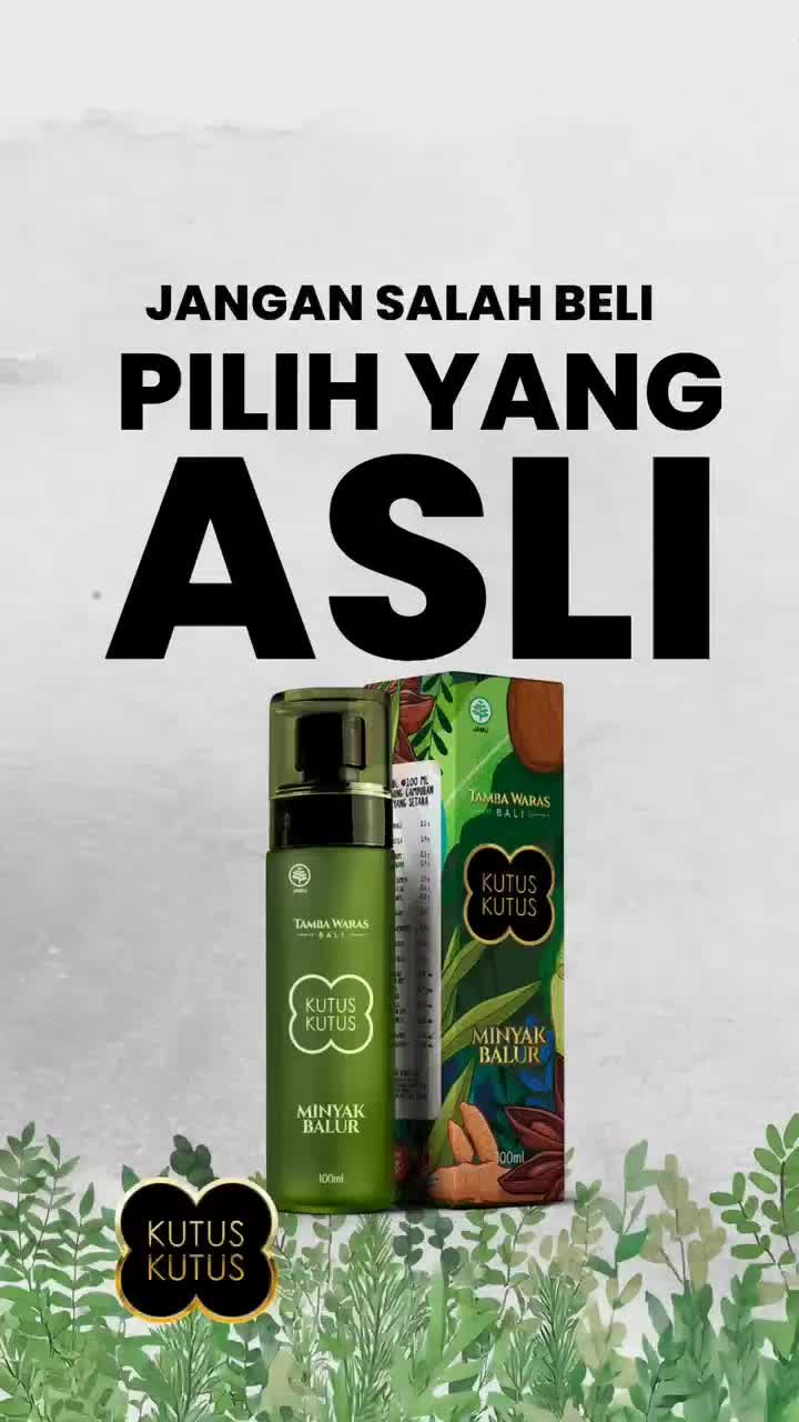 MINYAK KUTUS KUTUS ASLI BALI 100ML (KEMASAN BARU)