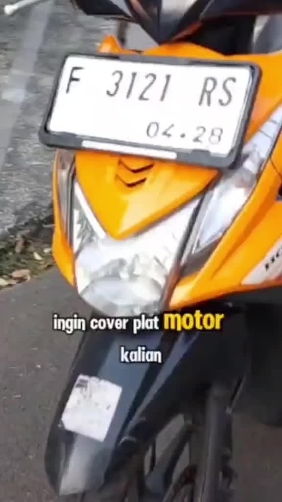 COVER PLAT/DUDUKAN PLAT NOMOR 100%asli ahm honda