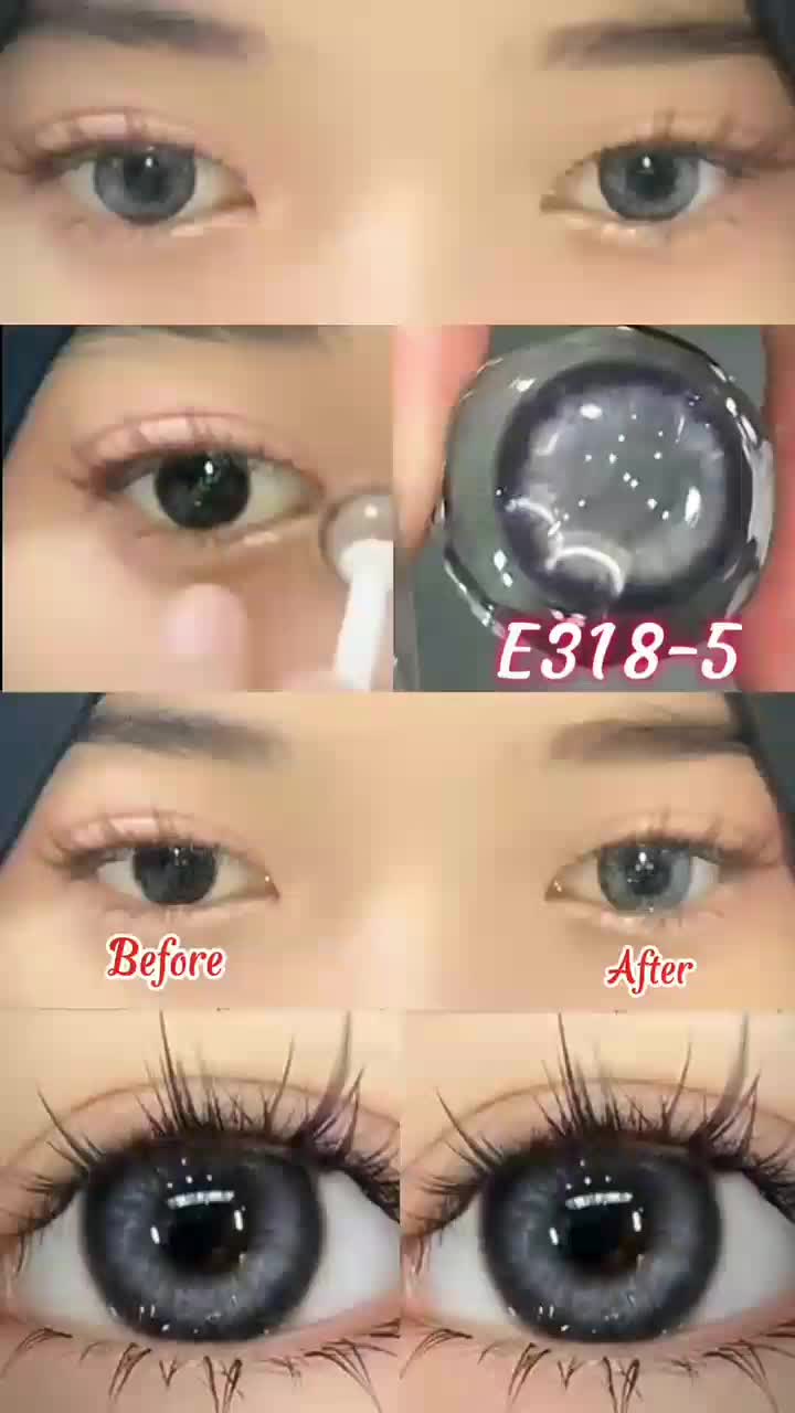 [Cod] 3 items combination pack (1 normal softlens 14. 20mm-14. 50mm + 60ml contact lens wash water + softlens case)