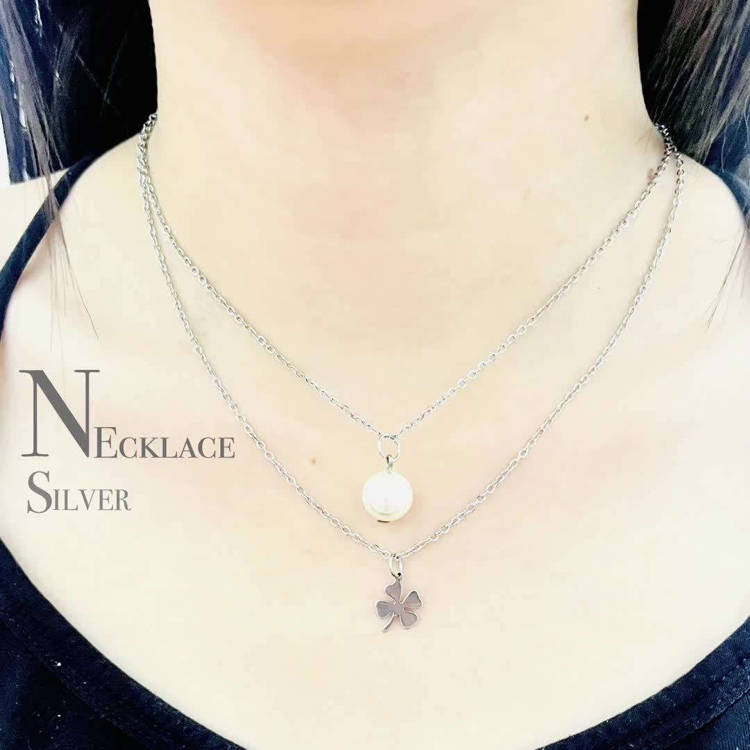 Kalung Titanium Stainless • Anti Karat • Kalung Liontin Pendant - Kalung Wanita - Kalung Viral