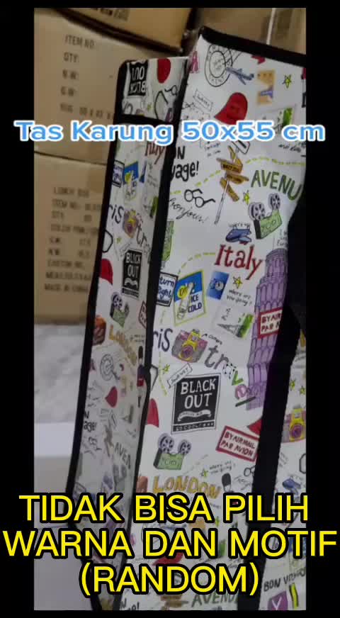 Tas Karung/Tas Belanja Serbaguna/Tas Laundry Ukuran 50 x 55 cm