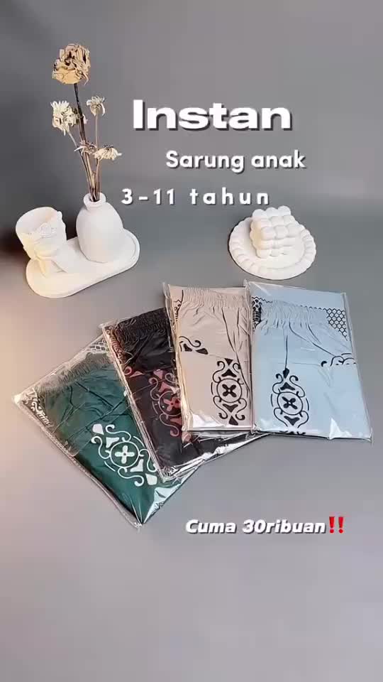 Sarung Anak Instan Motif Sarang Tawon - Promo Termurah - Koko, Muslim