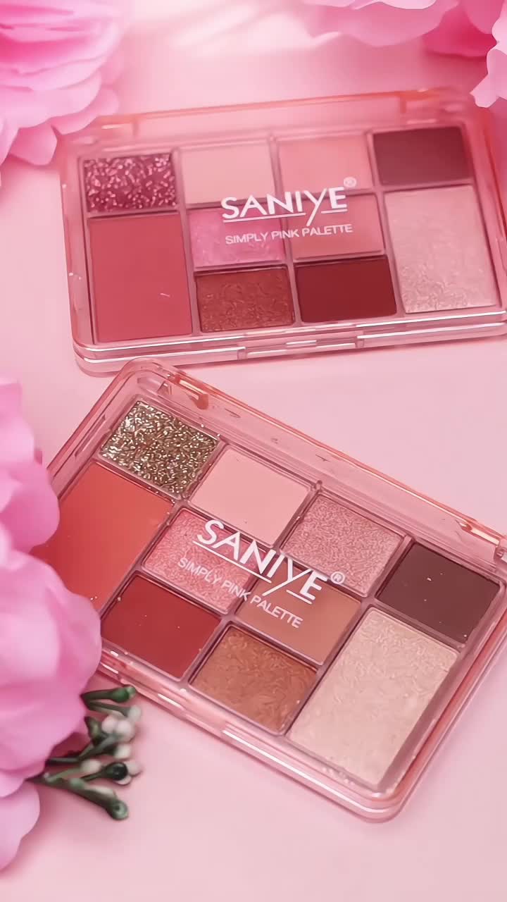 SANIYE【BPOM】EXCLUSIVE LIVE 12 Colors Eyeshadow Palette 4 IN 1 Multi Fungsi Eyeshadow Contour Blusher Highlight Eye shadow Makeup Palette  E225