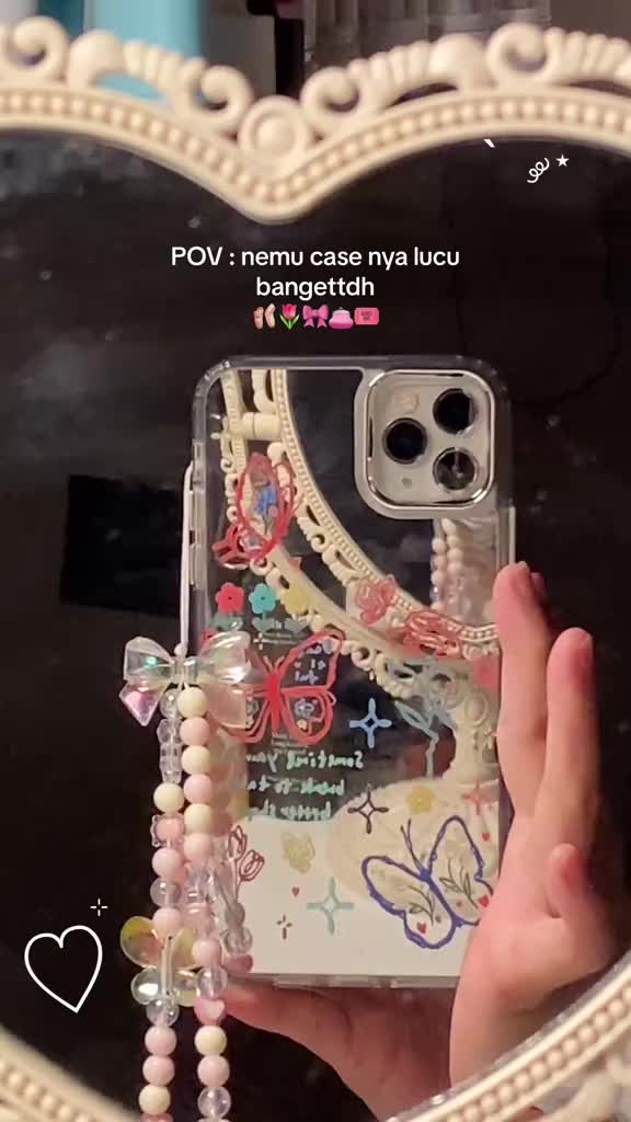 ◤BUY1GET1 - 9.9◢ Kawaii Spiegel Mirror Case (11 12 13 14 15 PRO PLUS/MAX PROMAX)  Cover