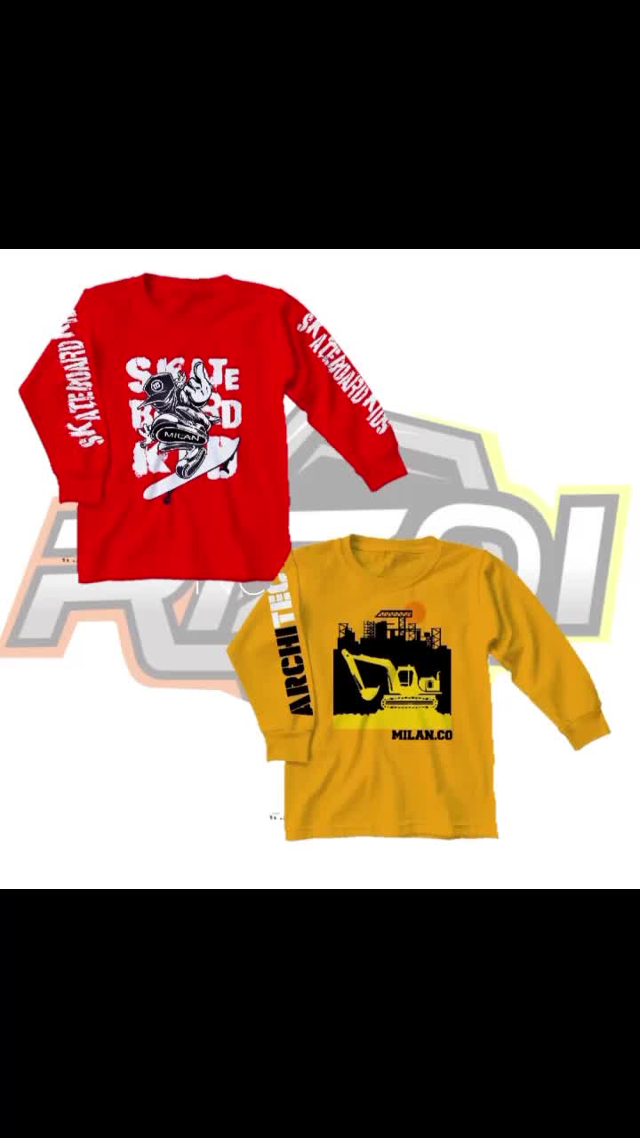 PROMO!!!!...KAOS ANAK LAKI-LAKI LENGAN PANJANG USIA 3,5-14 TAHUN TERLARIS