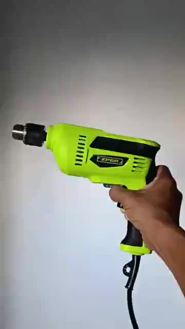 ZPER Mesin Bor 400W Listrik Bolak Bali Hand Electric Drill Berlaku untuk 2-10mm Mata Bor Paket Kunci ZP044