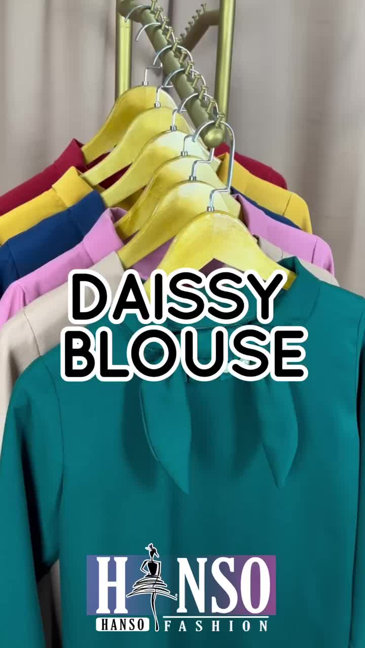 Blouse Aissy / Baju Atasan Wanita Dewasa / Blouse Kerja / Atasan Wanita Korea / Baju Polos / Pakaian Wanita Mewah Import / Blouse OOTD Terbaru [IJ] kancing nyaman Panjang / Casual
