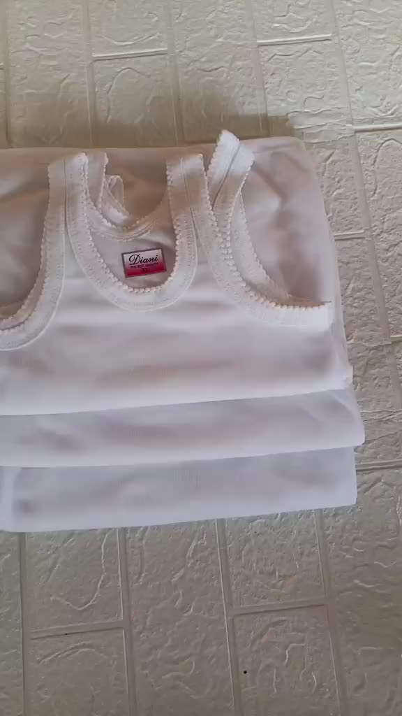12 PCS Singlet Anak Putih Polos Kaos Dalam Anak Cewe Cowo Bahan PE Double Tebal Halus Size S-L3 Fashion Anak Pakaian Dalam