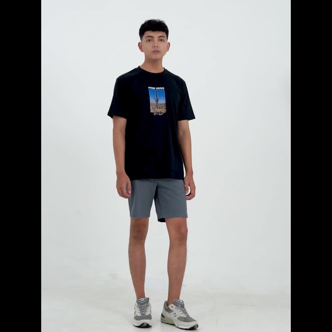 Greenlight Kaos Pria Lengan Pendek Katun Free Hugs OL-C190723 T-Shirt Basic Combed Sablon