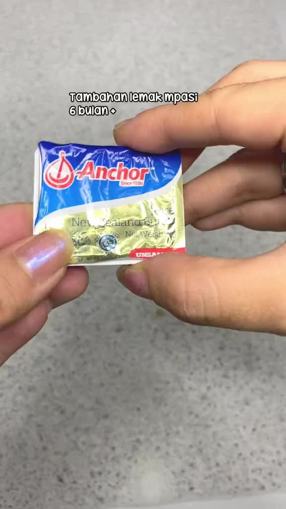 ANCHOR Unsalted Butter 70gr Isi 10 pack | Lemak Mpasi | Mentega Bayi Mpasi | Anchor Butter